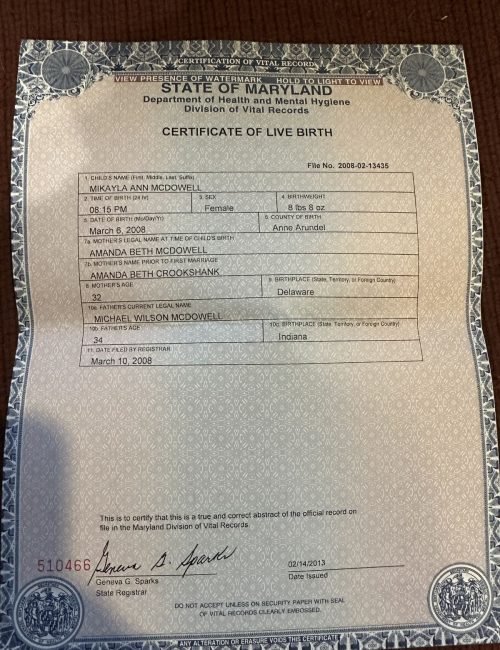 get a new birth certificate